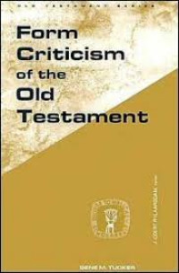 Image of FORM CRITICISM OF THE OLD TESTAMENT