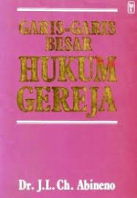 Image of GARIS-GARIS BESAR HUKUM GEREJA