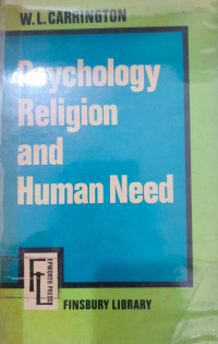Image of PSYCHOLOGY RELIGION AND HUMAN NEED