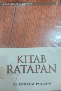 Image of TAFSIRAN ALKITAB : KITAB RATAPAN